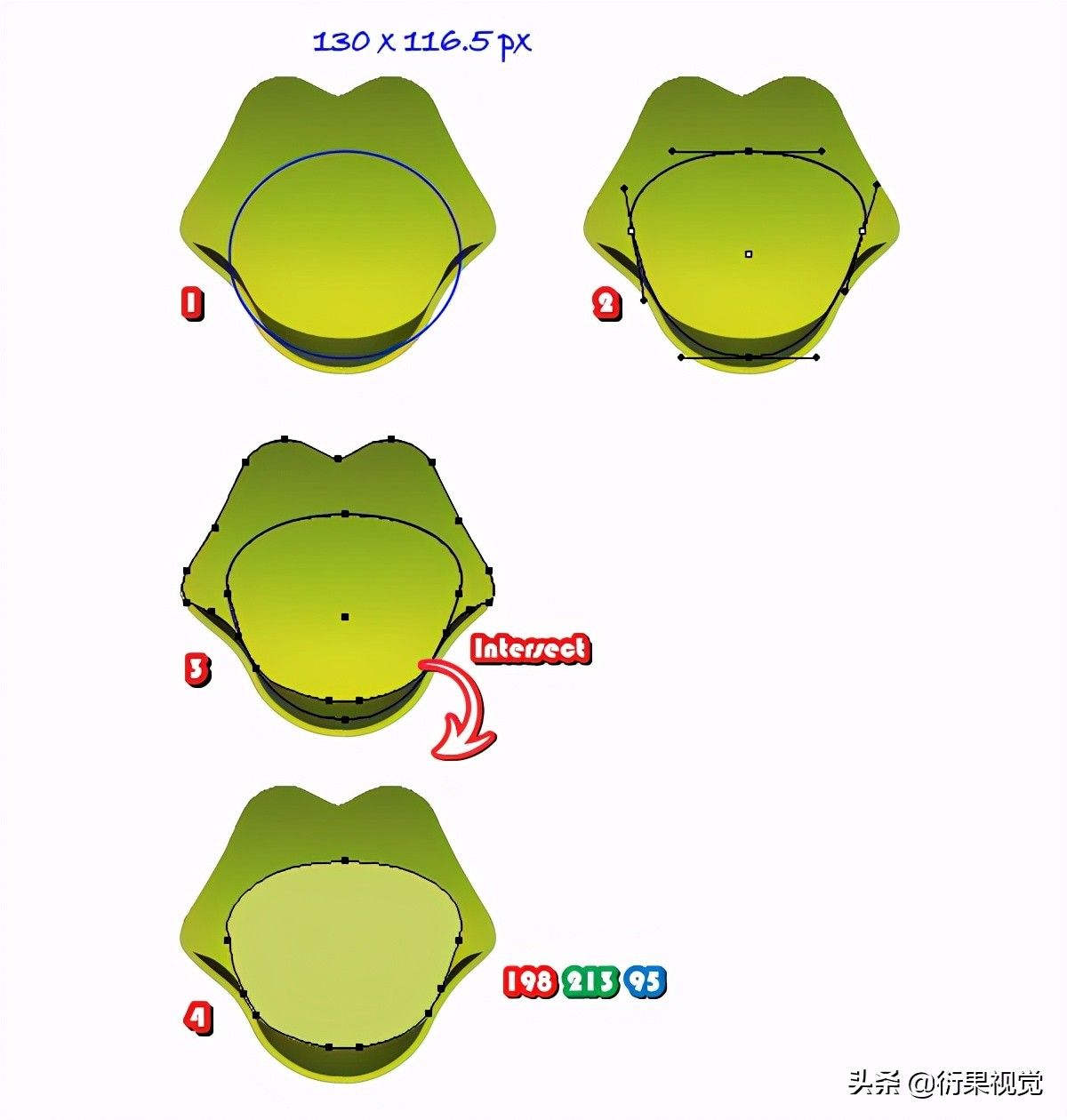 AI軟件教程，繪制卡通圖形操作步驟