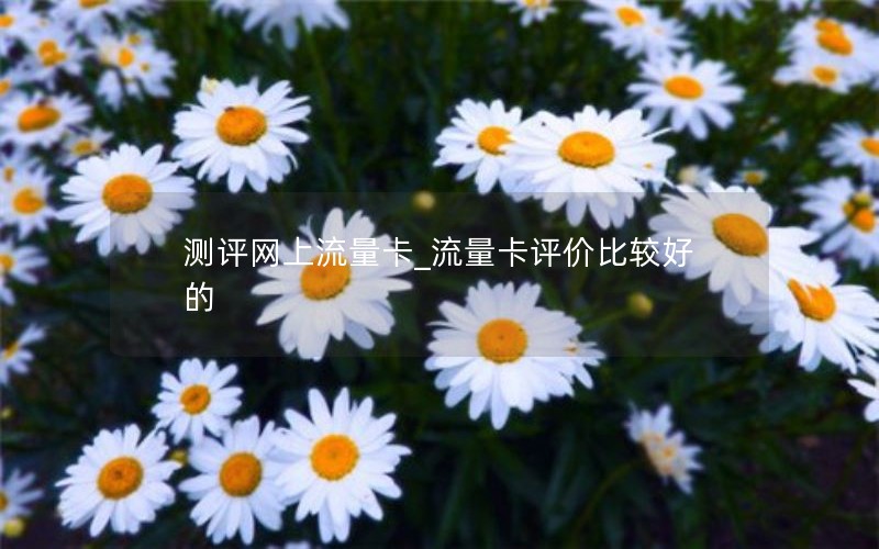 測(cè)評(píng)網(wǎng)上流量卡_流量卡評(píng)價(jià)比較好的